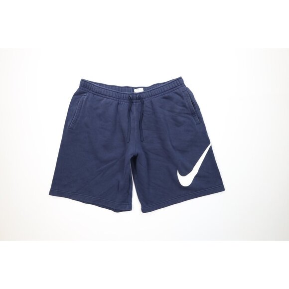 Vintage Y2K Nike Mens 2XL XXL Faded Travis Scott Big Swoosh Sweatpants Shorts - Picture 1 of 14